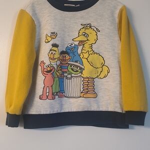 Sesame Street Kids Sweatshirt – Big Bird, Elmo, Cookie Monster & Friends